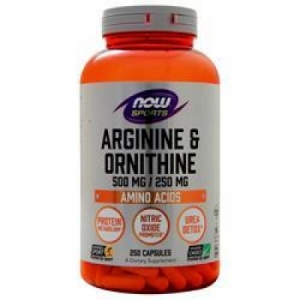 Now Arginine & Ornithine (500mg/250mg) 250 caps