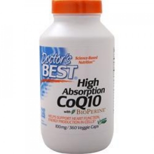 Doctor's Best High Absorption CoQ10 w/ Bioperine (100mg) 360 vcaps