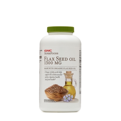 GNC SUPERFOODS FLAX SEED OIL 1300 MG 180 Capsules
