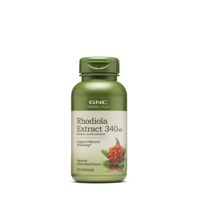 GNC HERBAL PLUS RHODIOLA EXTRACT 340 MG 100 Capsules